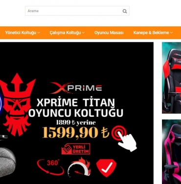 XPrime Oyuncu Koltuğu