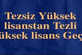 Tezsiz Yüksek Lisans Tezli Yüksek Lisansa Çevrilebilir mi?