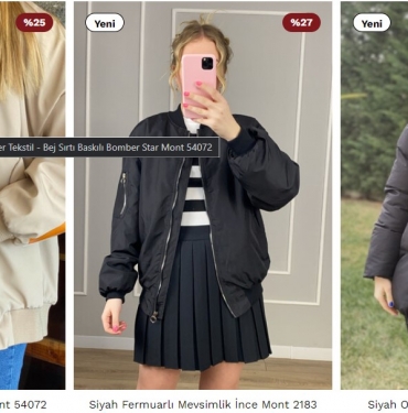 En Trend Kadın Şişme Mont Modelleri