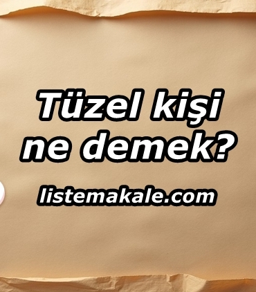 Tüzel Kişi Ne Demek?