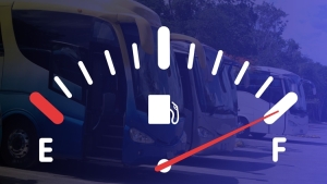 Otobüsün deposu kaç litre?