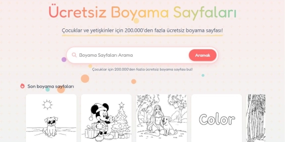Doğum günü partisinde boyama sayfası ile renkli bir etkinlik köşesi kurmak