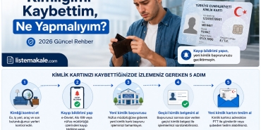 Kimliğimi kaybettim ne yapmalıyım