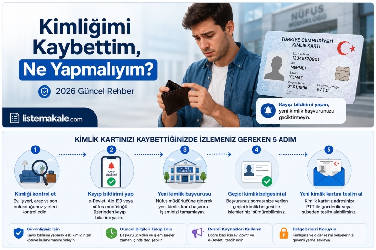 Kimliğimi kaybettim ne yapmalıyım
