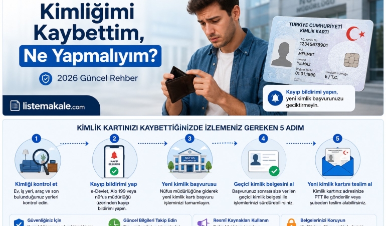 Kimliğimi Kaybettim, Ne Yapmalıyım?
