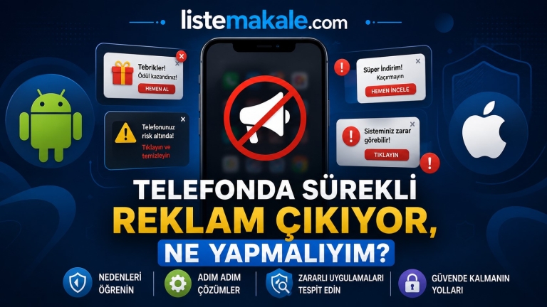 Telefonda sürekli reklam çıkıyor ne yapmalıyım