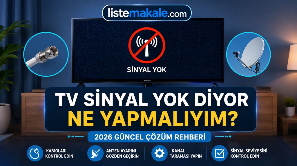 TV sinyal yok diyor ne yapmalıyım