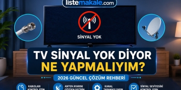 TV sinyal yok diyor ne yapmalıyım