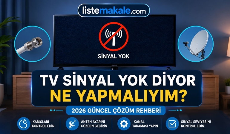 TV Sinyal Yok Diyor Ne Yapmalıyım? (2026 Güncel Çözüm Rehberi)